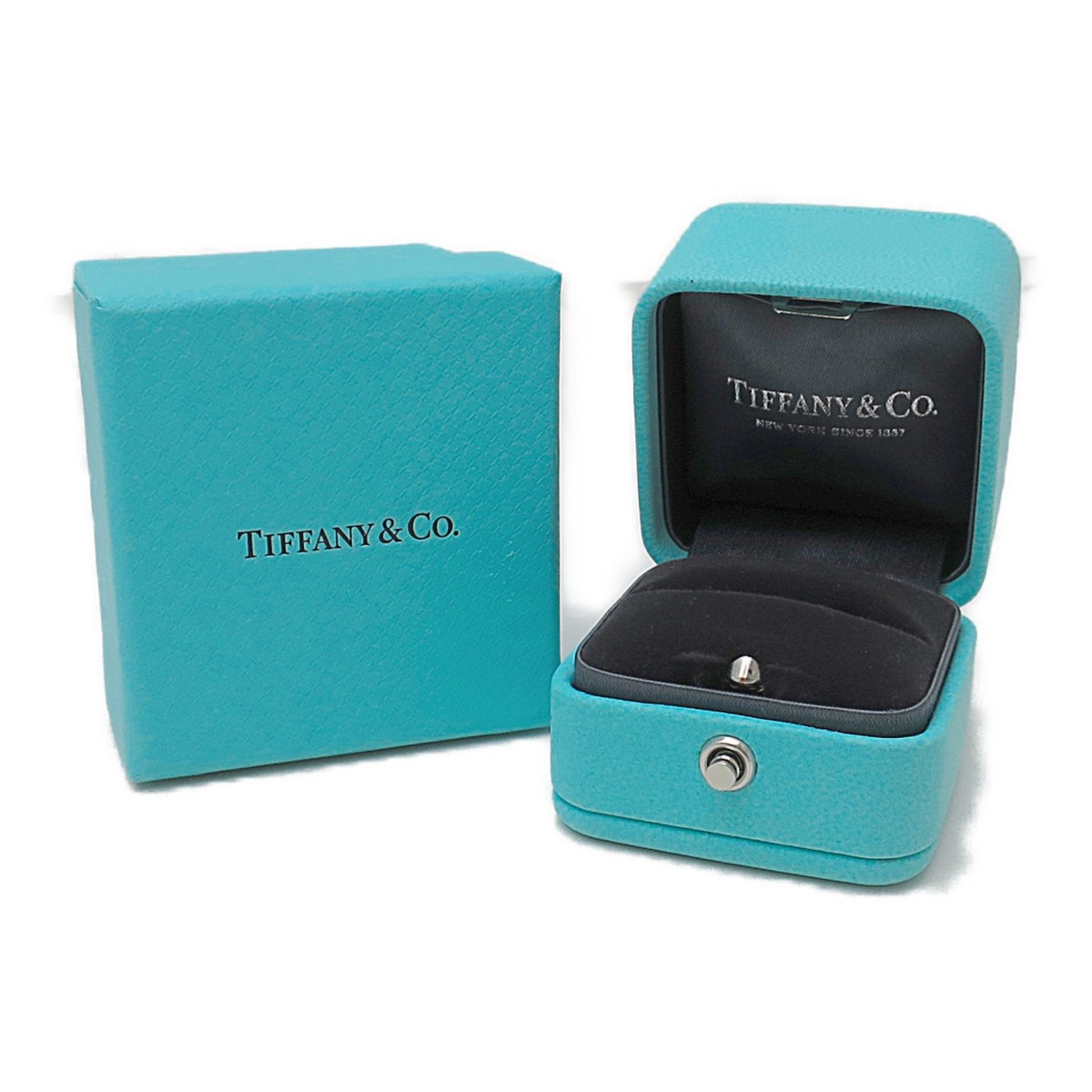Tiffany Co Hardware Small Link Ring Diamond 18 K Pink Gold Tiffany Co Hardware Small Link Ring Diamond 18 K Pink Gold