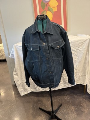 Webs Jeans Dark Wash Blue Jean Jacket Denim Size 2XL Vtg Y2K NWOT