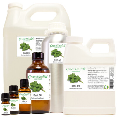 Basil Essential Oil 100% Pure Free Shipping Many Sizes