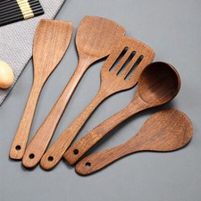 Wood Spatula Spoon Kitchen Cooking Utensils Tools Non-stick Wok Shovel Kitchen