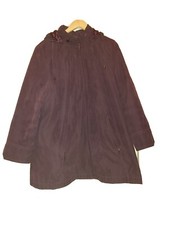 Burgundy Ladies Zip Up Lightweight Coat Size 18-20 Uk