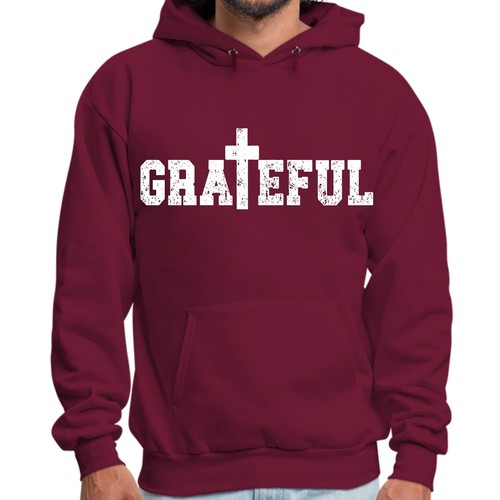 Mens Graphic Hoodie Grateful Print - Picture 44 of 72