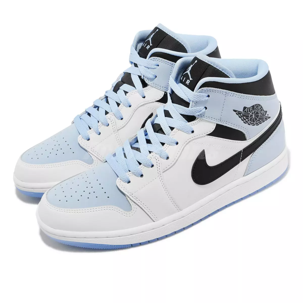 Air Jordan 1 Mid SE White Ice Blue Sneakers