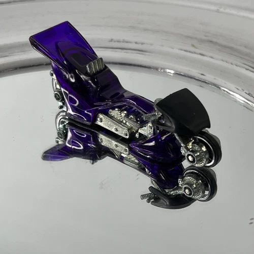 Vintage 2000 Hot Wheels Motorcycle Purple Dragster Thailand Rare
