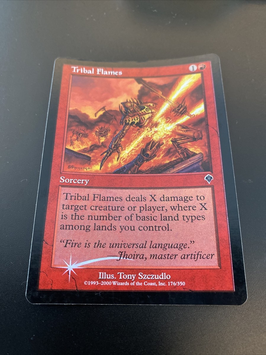 部族の炎/Tribal Flames INV英語foil4枚セット Foil Tribal Flames 176/350 MTG Invasion Set LP+/EX+ English (COPY
