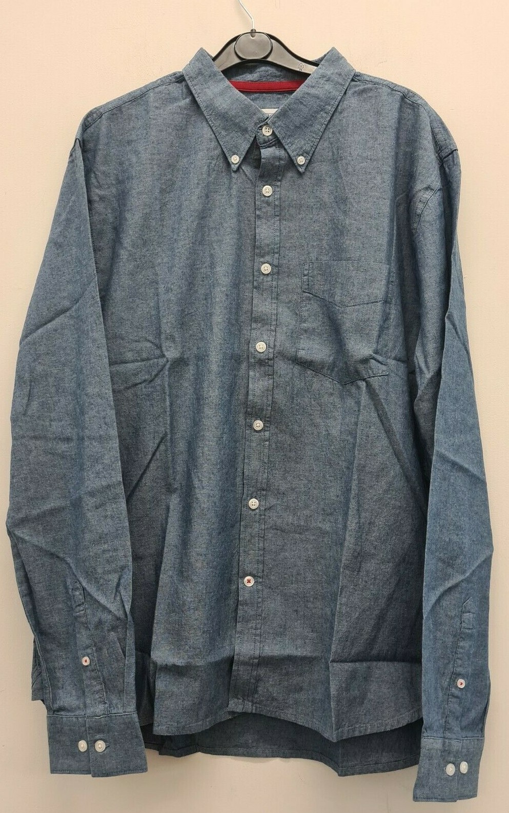 FILA CAMICIA UOMO FRONT ROW & CO BLU MANICA LUNGA *EL27