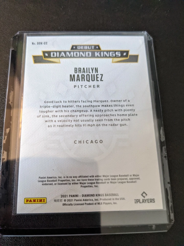 2021 Diamond Kings Brailyn Marquez Debut RC Artist Proof SSP Chicago Cubs - Image 3 of 3