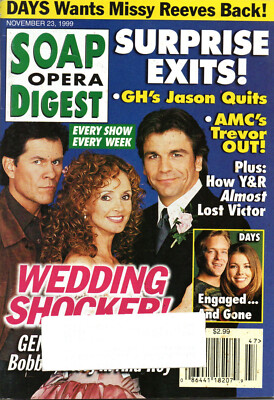 Soap Opera Digest November 23 1999 A Martinez Jacklyn Zeman Beth Ehlers Alfonso