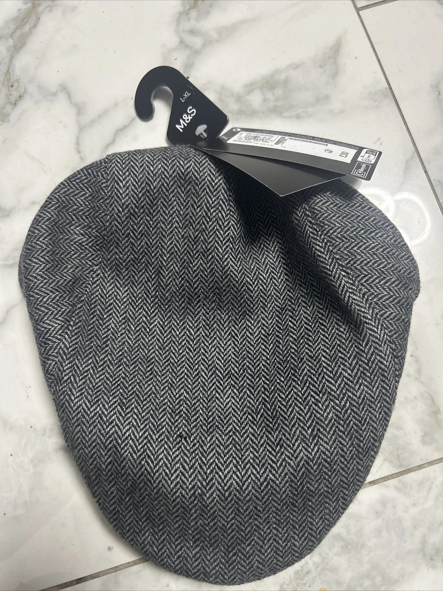 M S STORMWEAR SHOWER RESISTANT THERMOWARMTH MENS FLAT CAP HAT S M