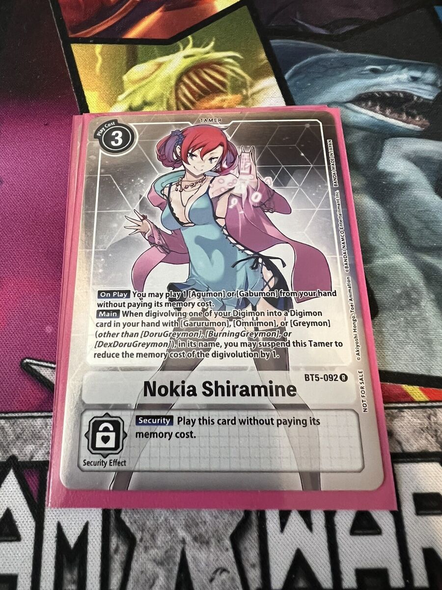 Digimon CCG Singles - Nokia Shiramine - BT5-092 R - Box Digimon CCG Singles - Nokia Shiramine - BT5-092 R - Box