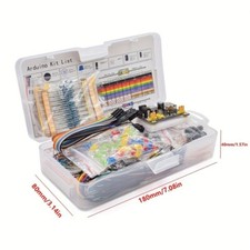   Arduino Compatible Mega Kit: 830 Parts Breadboard, Cables, Resistors, LEDs  