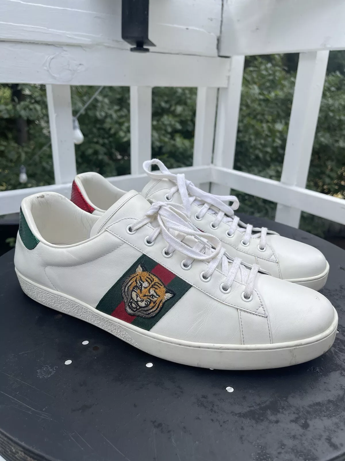 Baskets homme Gucci Ace Supreme Tiger authentique 14G / 15 US occasion