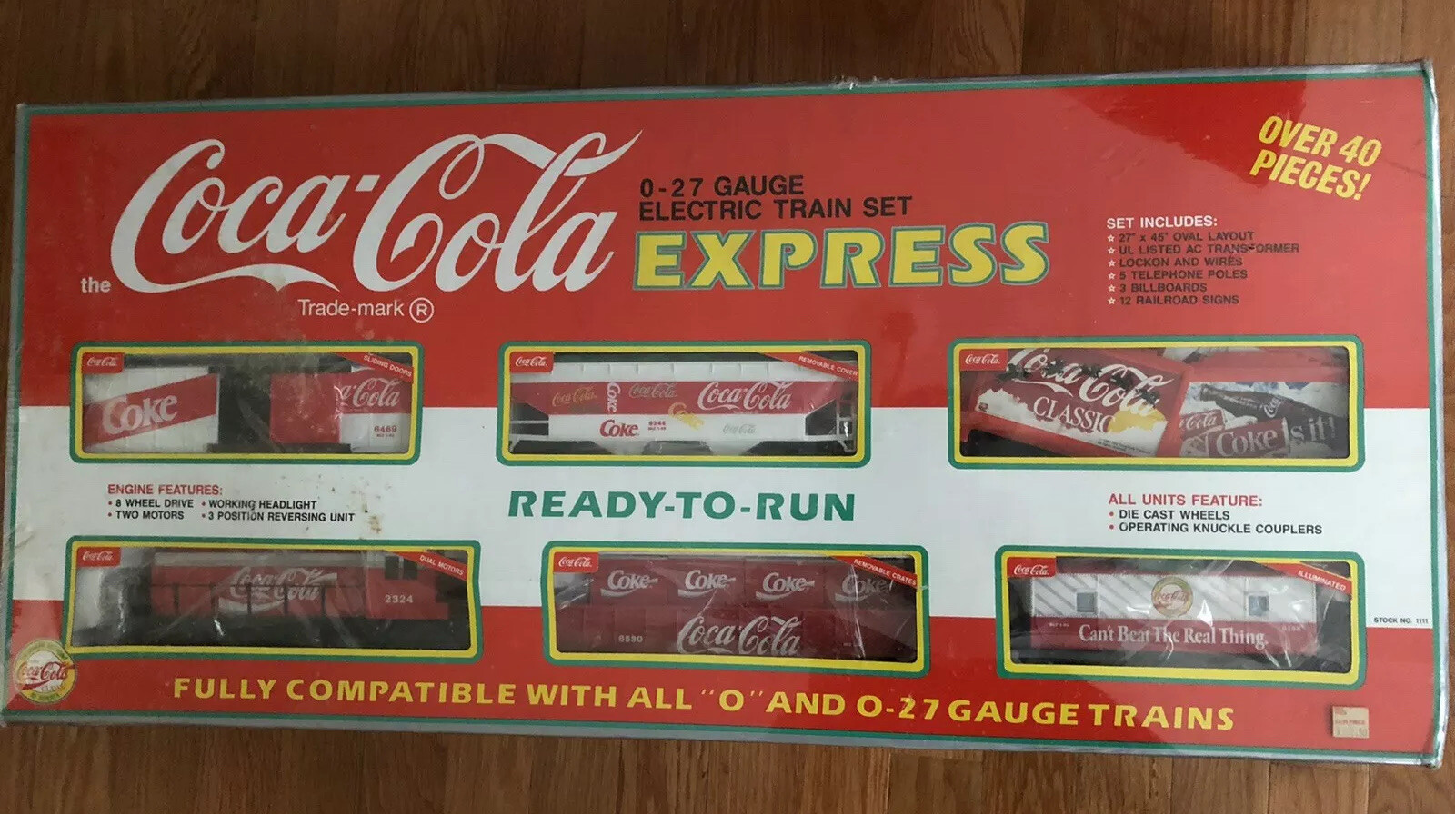 coca cola electric train set