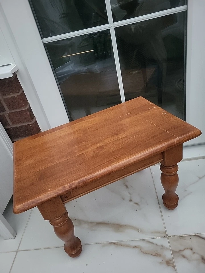 Strong Long Stool/Bench/Table Vintage Table Heavy-H 38 x L 60 x D 38cm - Image 2 of 4