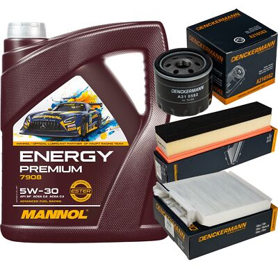DENCKERMANN Inspektionspaket Energy Premium 5W-30 5L für Dacia Duster Logan MCV