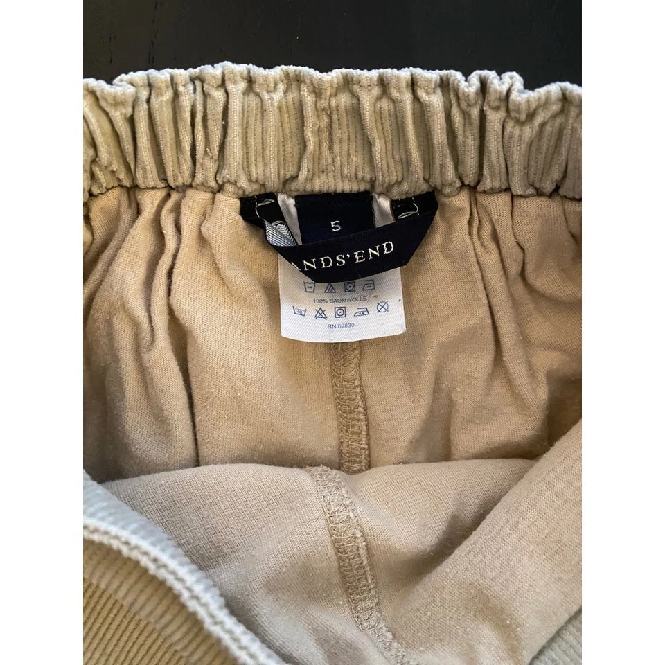 Falda corta Lands End Pana Caballo Niñas 5 Cintura Ajustable Ecuestre Country Foto 4 de 4