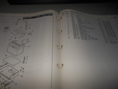 Harley-Davidson OEM 1984 FXST; 85 86 FX Models Parts Catalog # 99455-86 - Picture 4 of 8
