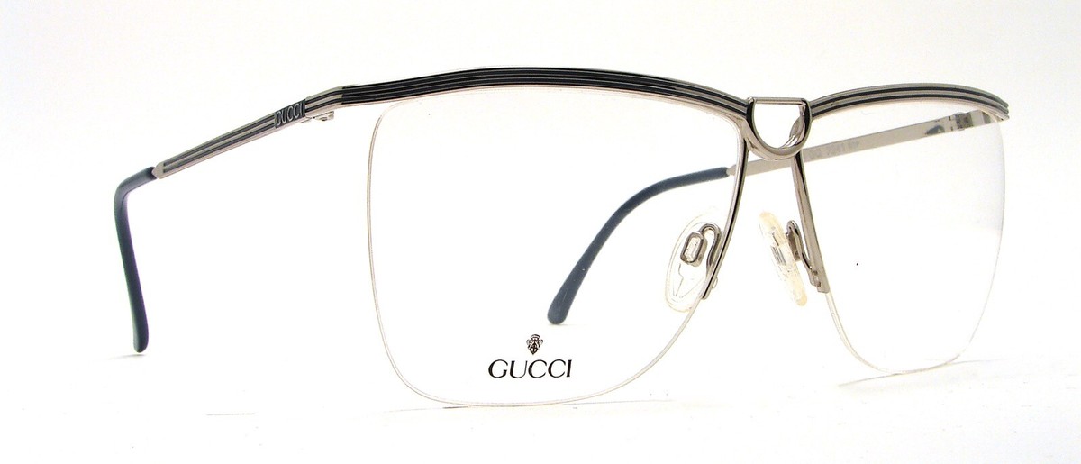 小物 Gucci silver glasses archive NOS UNUSED Vintage Gucci 2241 80P SILVER/BLUE eyeglass frames | eBay