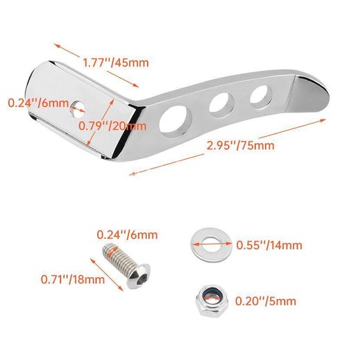 🔥 Chrome Stand Kickstand Extension For 1991-2021 Harley Touring Electra Glide - Picture 4 of 14