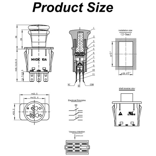 Interruptor de toma de fuerza para John Deere Z910A, Z930A, Z950R, Z970, Z970A - Nueva actualización - Imagen 4 de 8