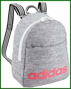 mochila adidas gris con rosa