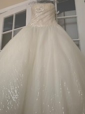 Designer wedding dress size 8 pre owned