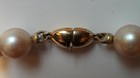 Vintage MONET Faux Pearl Necklace, Single Strand Cream 30" Long — photo 8