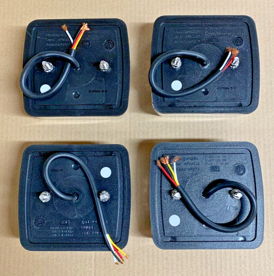 4 x LED Trailer Lorry Rear Lights 4 Function Tail/Brake/Indicator/No