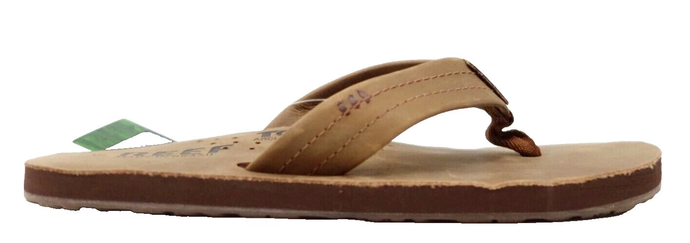 Reef Leather Upper Brown Sandals for Men