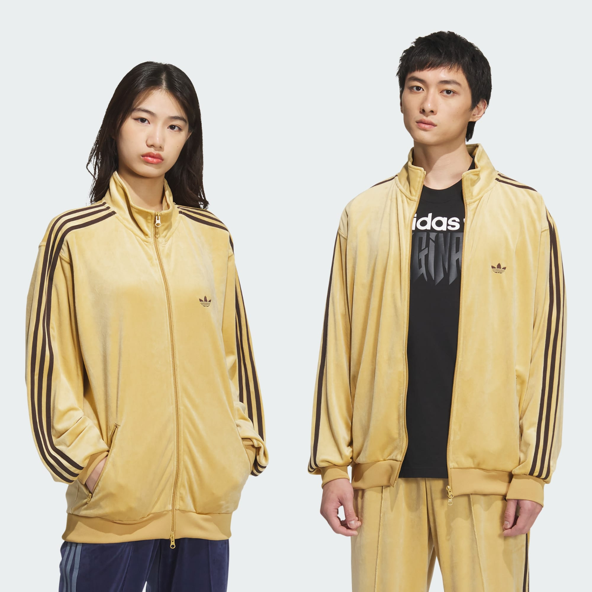 ジャケット・アウター OVO Monogram Velour Track Jacket KEBOZ VELOUR TRACK JACKET BROWN 23FA-I（ケボズ ベロア