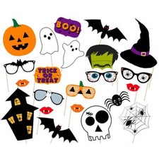 Halloween Photo Booth Props for Photoshoot Selfie Props Party Costumes