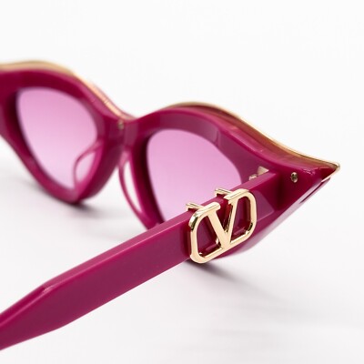 NEW VALENTINO V-GOLDCUT VLS-114D PINK WOMEN CAT EYE 