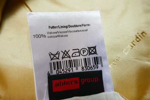 Pierre Cardin jacket size 48 virgin wool silk champagne black label excellent condition - Picture 9 of 9