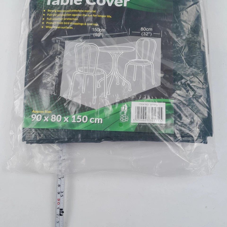 PARKLAND GARDENING Cubierta de Mesa Bistro Verde H 90cm W 80cm L 150cm Foto 3 de 4