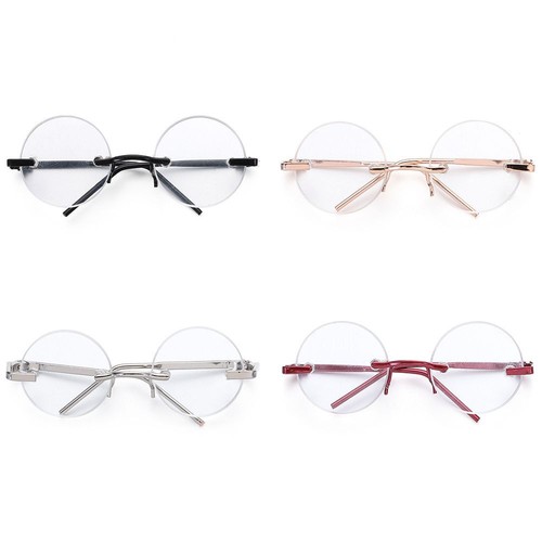 BJD Glasses Clothes Plush Doll Eyeglasses For 1/4 Dolls Cute Round Frame - Picture 4 of 14