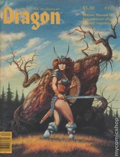Dragon Magazine #108 VG 1986 Stock Image Low Grade