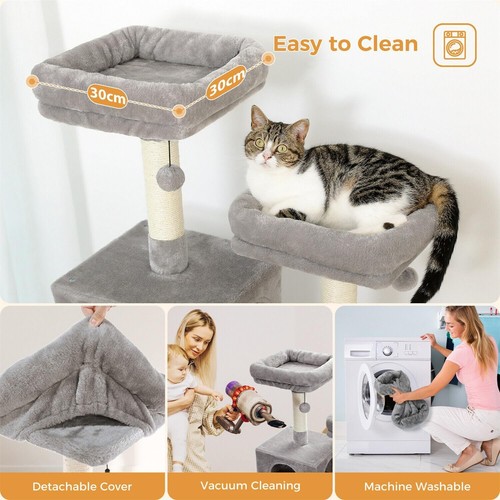PAWZ Road 184cm Cat Tree with Sisal-Covered Scratching Posts and Pads, Cat Tower - Picture 5 of 9