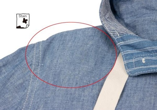 JUNYA WATANABE MAN COMME des GARCONS Japanese Pattern Chambray Hoodie Size S(... - Picture 3 of 12