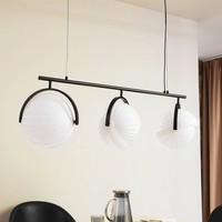 Lucande Pendelleuchte 'Helva' (Skandinavisch) In Weiß (3 Flammig, E27) - Design-