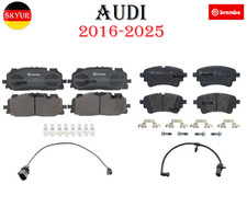 Front And Rear Brake Pad Sets With Sensors For 2016-2025 Audi Vehicles Brembo