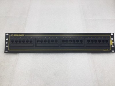 Ortronics QR-851004904 24 Port CAT5e Patch Panel - 3.5'' x 19''