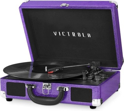 Victrola Journey Bluetooth Portable Suitcase Record Player   with Built-in