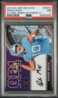 2023 WILD CARD ON THE CLOCK AUTO PURPLE-RAINBOW FOIL-PLAT DRAKE MAYE 1/1 PSA 7