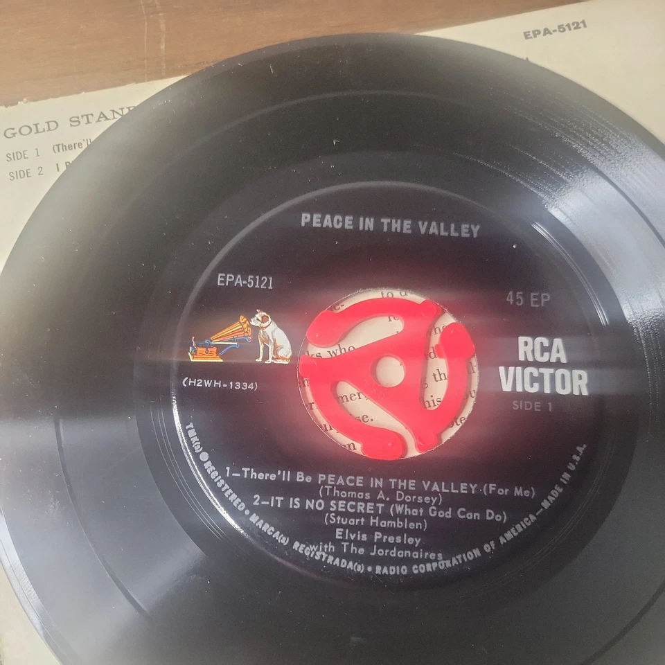 Elvis Presley: Peace In The Valley (1959) RCA  EPA 5121 Gold Series  - Imagem 3 de 4