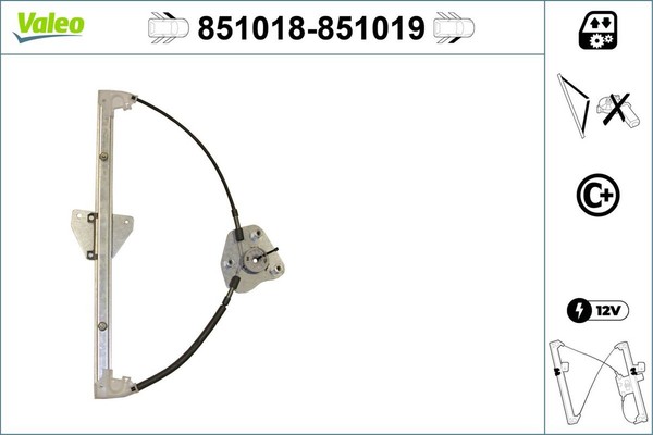 Valeo Fensterheber 851018 FüR Mazda GG GY Station Wagon Hatchback Ggep GG10 Gges-image