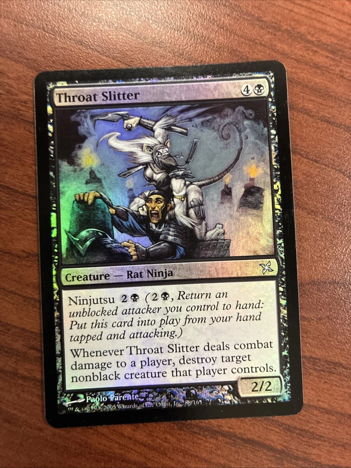 FOIL Throat Slitter | MtG Magic Betrayers of Kamigawa English Lightly Played (2) - Image 4 of 4