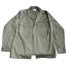 Vintage US Army OG-507 Utility Shirt Mens 14.5x33 Selma Apparel 1981 Olive Drab