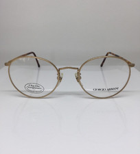 VINTAGE Giorgio Armani 138 EYEGLASSES GA 138 C. 703 Gold  Tortoise Italy 51mm