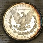 1881-s Morgan Silver Dollar Brilliant Uncirculated Cameo With Mirrors  Toned