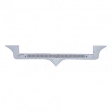United Pacific 37972 Hood Emblem   Chrome, With 19 Led Reflector Light Bar, Red